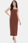 The Kaftan Company Full Length Nightdress - Brown — thumbnail 6