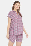 The Kaftan Company Cotton Shorts Set - Pink — thumbnail 2