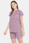 The Kaftan Company Cotton Shorts Set - Pink — thumbnail 3