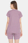 The Kaftan Company Cotton Shorts Set - Pink — thumbnail 4