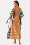 The Kaftan Company Cotton Full Length Nightdress - Print — thumbnail 4