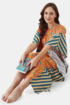 The Kaftan Company Cotton Full Length Nightdress - Print — thumbnail 6
