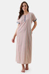 The Kaftan Company Cotton Full Length Nightdress - Print — thumbnail 5