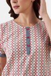 The Kaftan Company Cotton Full Length Nightdress - Print — thumbnail 7