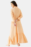 The Kaftan Company Cotton Nightdress - Peach — thumbnail 3