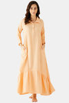 The Kaftan Company Cotton Nightdress - Peach — thumbnail 5