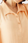 The Kaftan Company Cotton Nightdress - Peach — thumbnail 6