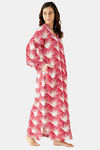The Kaftan Company Natural Fabric Nightdress - Red — thumbnail 3