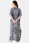 The Kaftan Company Modal Maternity Nightdress - Navy Blue — thumbnail 4
