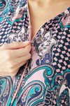 The Kaftan Company Modal Maternity Nightdress - Navy Blue — thumbnail 6