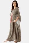 The Kaftan Company Rayon Maternity Nightdress - Olive — thumbnail 3