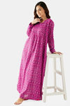 The Kaftan Company Cotton Nightdress - Pink — thumbnail 5