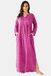 The Kaftan Company Cotton Nightdress - Pink — thumbnail 6