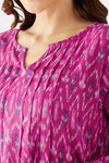 The Kaftan Company Cotton Nightdress - Pink — thumbnail 7