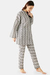 The Kaftan Company Cotton Pyjama Set - White — thumbnail 2