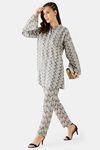 The Kaftan Company Cotton Pyjama Set - White — thumbnail 3