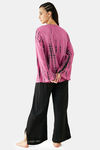 The Kaftan Company Rayon Pyjama Set - Pink — thumbnail 3