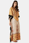 The Kaftan Company Polyester Full Length Nightdress - Yellow — thumbnail 3