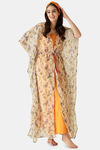 The Kaftan Company Polyester Full Length Maternity Nightdress - Off White — thumbnail 2