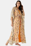 The Kaftan Company Polyester Full Length Maternity Nightdress - Off White — thumbnail 3