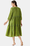 The Kaftan Company Polyester Mid Length Nightdress - Olive — thumbnail 4