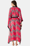 The Kaftan Company Polyester Full Length Nightdress - Fuchsia — thumbnail 4