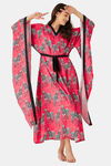 The Kaftan Company Polyester Full Length Nightdress - Fuchsia — thumbnail 5