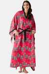 The Kaftan Company Polyester Full Length Nightdress - Fuchsia — thumbnail 6