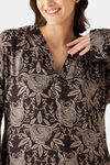 The Kaftan Company Modal Full Length Nightdress - Black — thumbnail 7