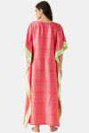 The Kaftan Company Satin Full Length Nightdress - Coral — thumbnail 4