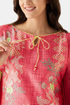 The Kaftan Company Satin Full Length Nightdress - Coral — thumbnail 7