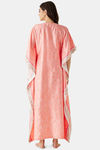 The Kaftan Company Satin Full Length Nightdress - Pink — thumbnail 4