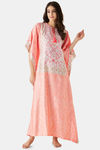The Kaftan Company Satin Full Length Nightdress - Pink — thumbnail 6