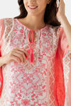 The Kaftan Company Satin Full Length Nightdress - Pink — thumbnail 7