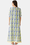 The Kaftan Company Satin Full Length Nightdress - White — thumbnail 4
