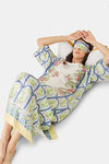 The Kaftan Company Satin Full Length Nightdress - White — thumbnail 5