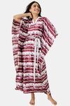 The Kaftan Company Satin Nightdress - Red — thumbnail 1