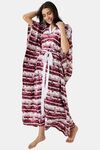 The Kaftan Company Satin Nightdress - Red — thumbnail 2