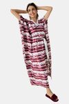 The Kaftan Company Satin Nightdress - Red — thumbnail 4