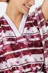The Kaftan Company Satin Nightdress - Red — thumbnail 5