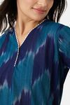 The Kaftan Company Cotton Loungewear Set - Blue — thumbnail 5