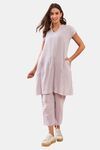 The Kaftan Company Cotton Pyjama Set - Purple — thumbnail 1