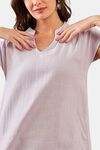 The Kaftan Company Cotton Pyjama Set - Purple — thumbnail 5