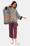 The Kaftan Company Modal Pyjama Set - Multicolor — thumbnail 1