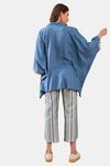 The Kaftan Company Viscose Pyjama Set - Blue — thumbnail 3
