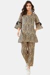 The Kaftan Company Natural Fabrics Pyjama Set - Skin — thumbnail 1
