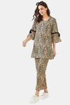 The Kaftan Company Natural Fabrics Pyjama Set - Skin — thumbnail 4