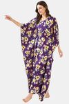 The Kaftan Company Satin Nightdress - Brown — thumbnail 2