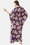 The Kaftan Company Satin Nightdress - Brown — thumbnail 3