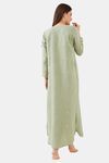 The Kaftan Company Cotton Nightdress - Green — thumbnail 3